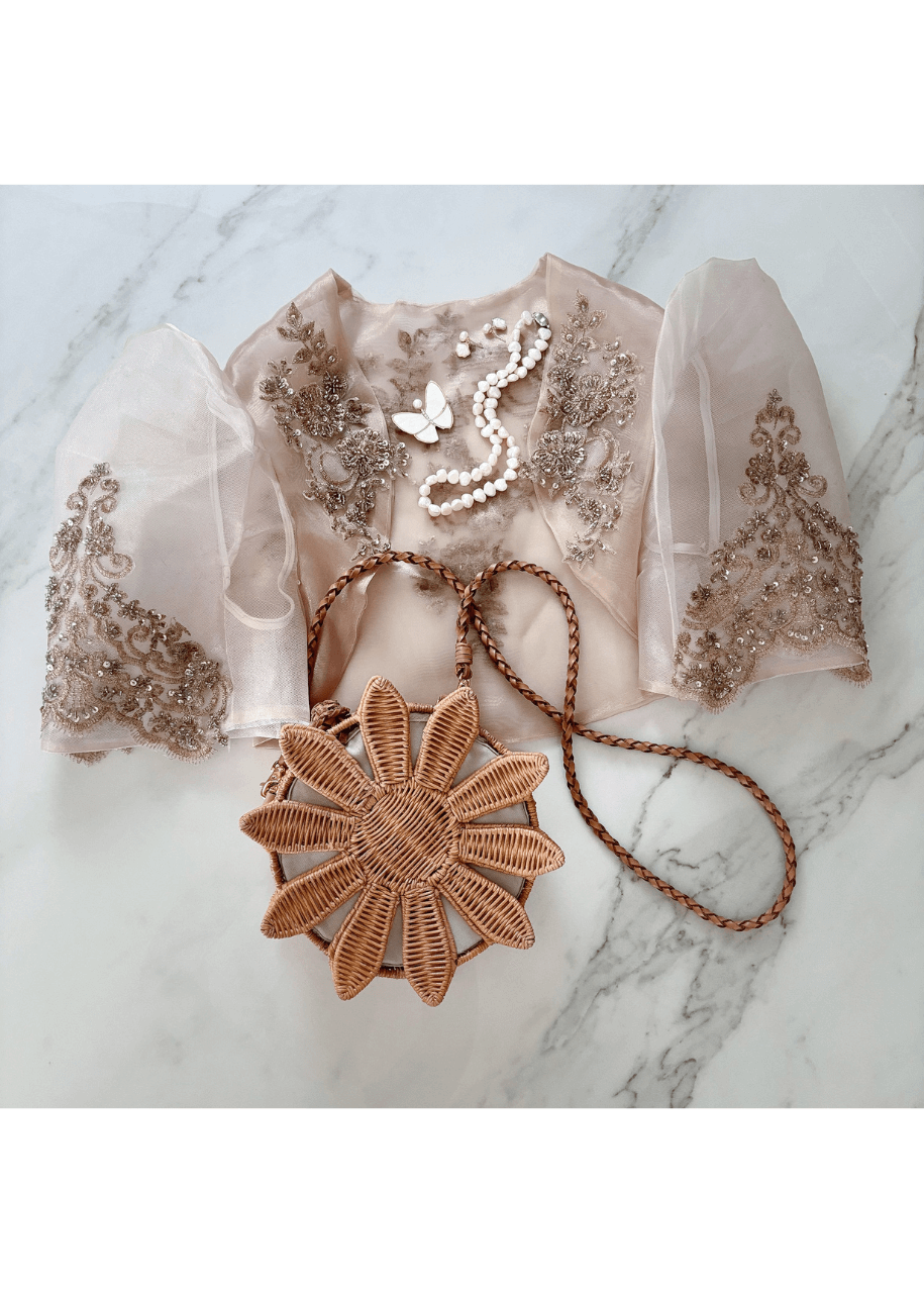 "Alexa" Intricately Embellished Filipiniana Bolero