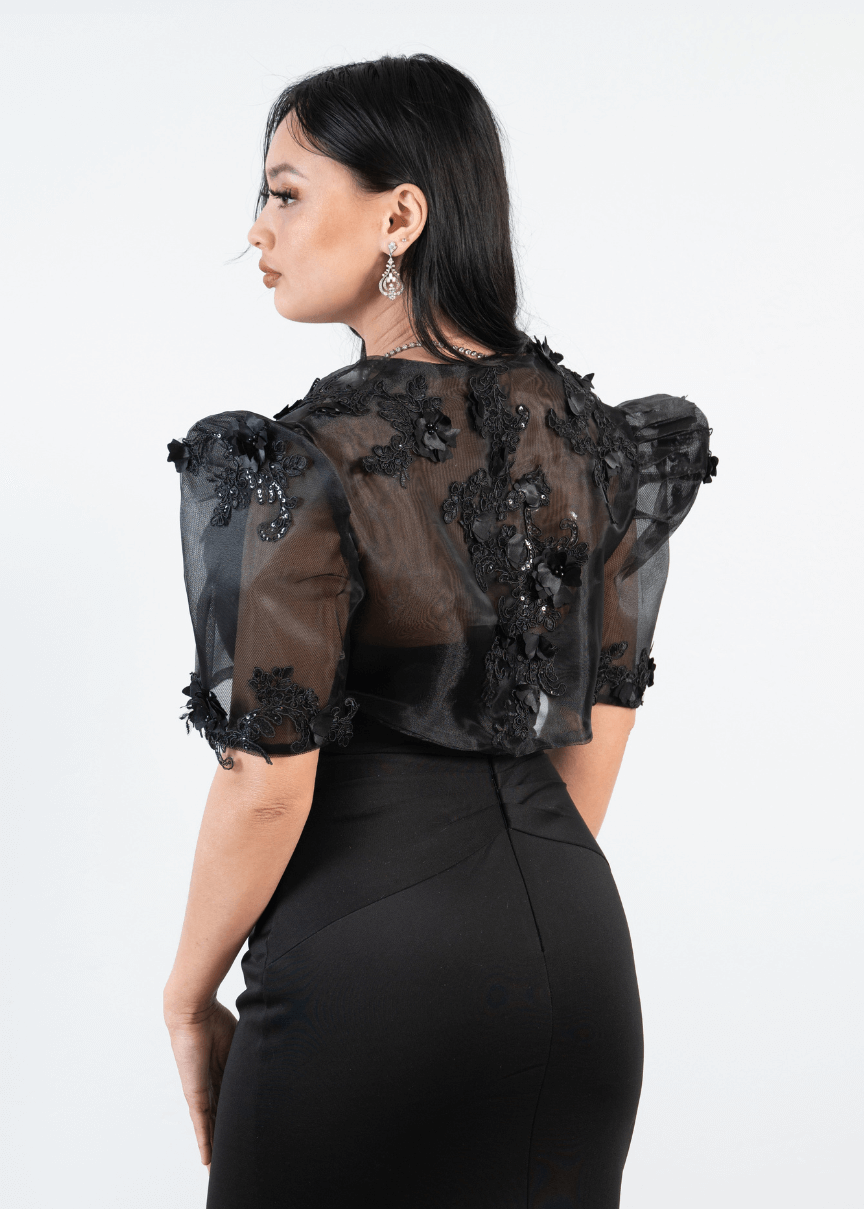 "Eva" Classic 3D Lace Filipiniana Bolero